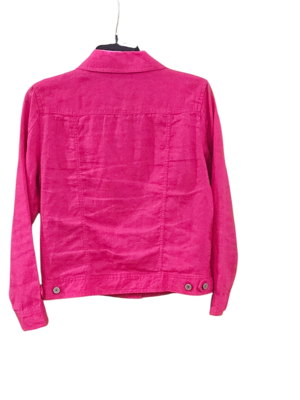 Jones New York Linen Hot Pink Jacket Sz S EUC - Picture 5 of 9